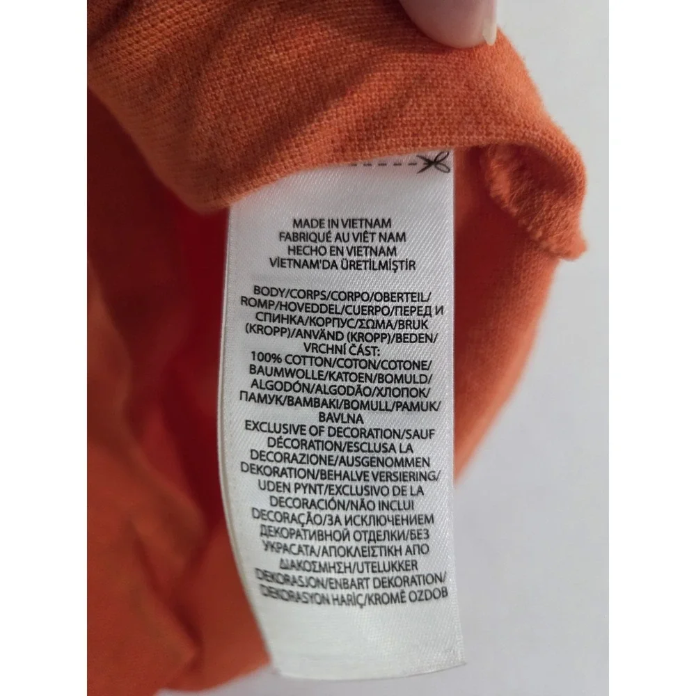 Polo Ralph Lauren Mens Classic Fit Orange Heather Polo Shirt XS Short Sleeve EUC